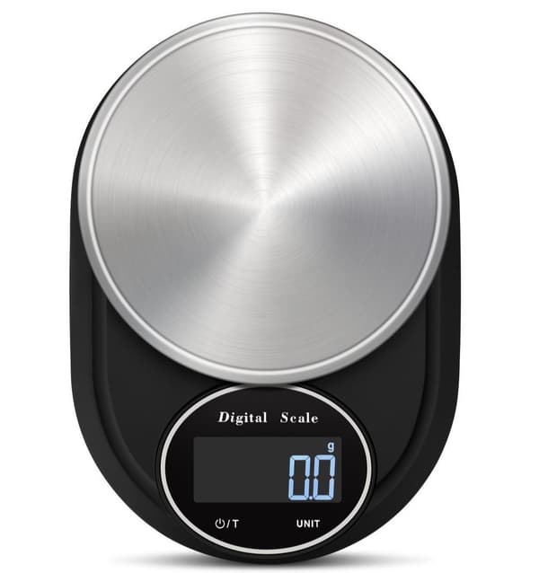Digital kitchen scale 2 kg/0.1 g Stainless steel Black/silver 321