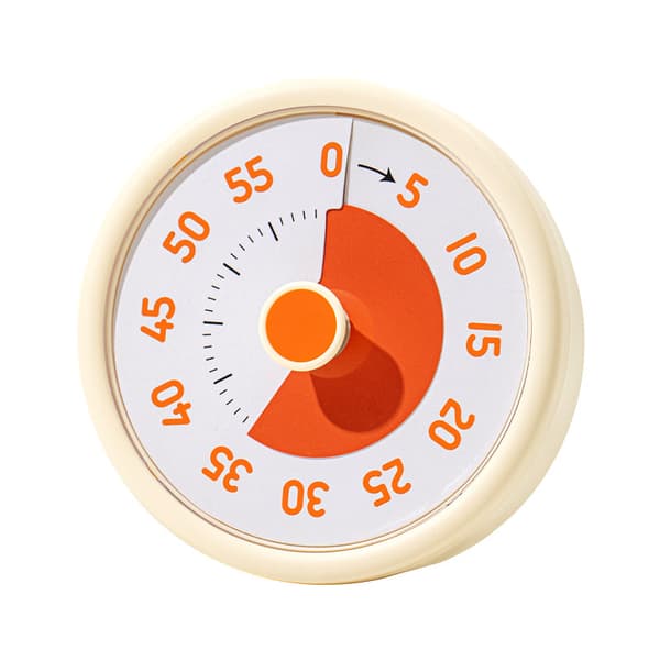 Timer-Time Timer - Visuel timer til børn - 60 minutters nedtællingstimer til klasseværelse-kontor køkken - Pomodoro timer - Køkkentimer - Stille tid...