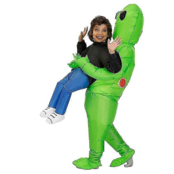 Uppblåsbar Alien Kostym för Vuxna Halloween Kostym 100% Polyester