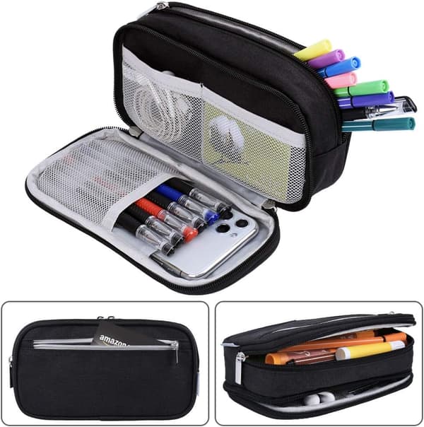 Large Capacity Pencil Case, Pencil Pouch, Big Storage Pen Bag, Pen Holder, Office Organizer