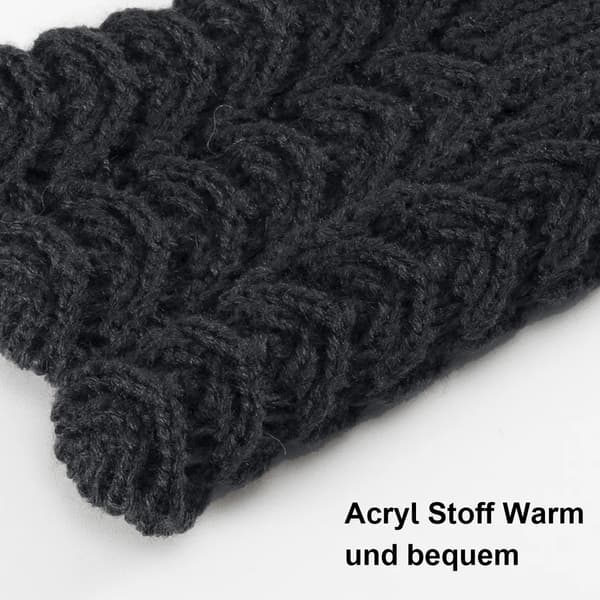Dame Skala Design Vinter Varme Strikkede Lange Armvarmere Handsker