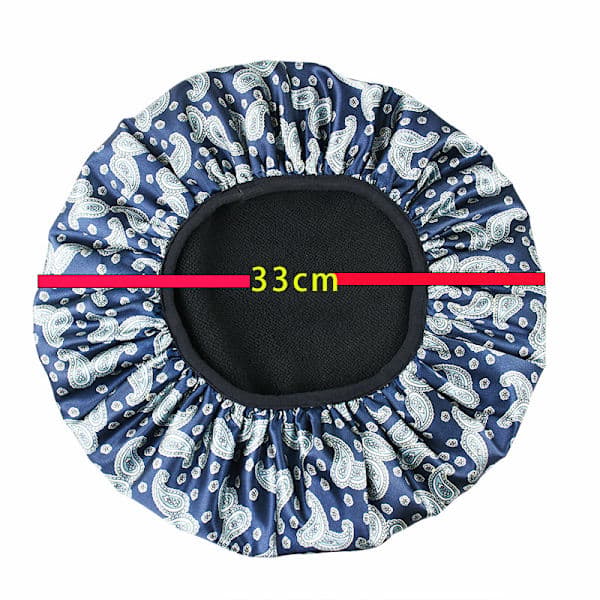 Luxury Shower Cap for Women, Waterproof, Reusable, Double Layer, Microfiber, Terry Lined, with Dry Hair Function