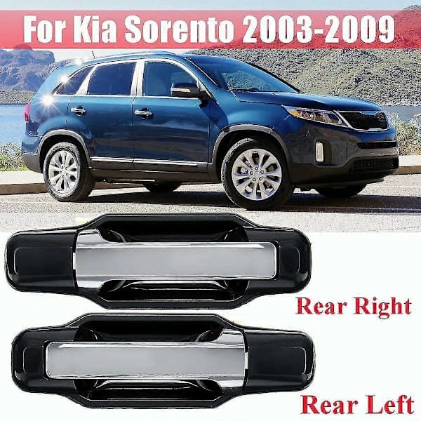 Right Rear Outer Door Handle for Sorento 2003-2009 826503E021 826603E021 836503E01 Black Silver