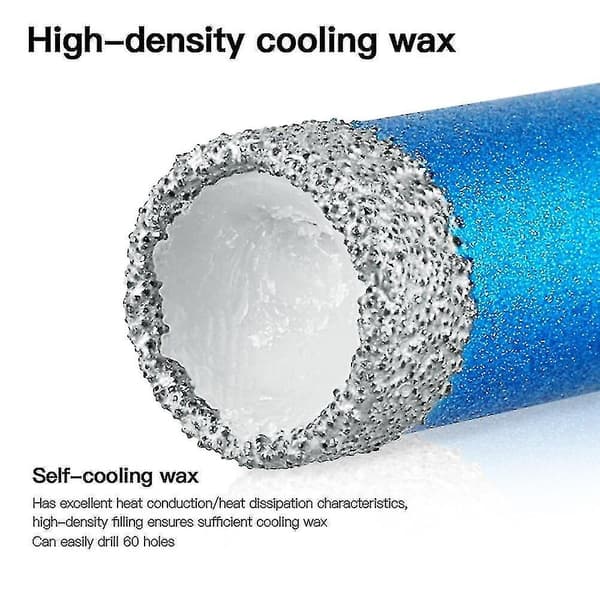 12 mm diamantbor til tørboring i granit, marmor, fliser, glas