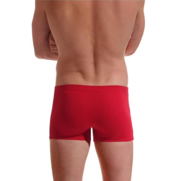 Røde bomuldsboxershorts
