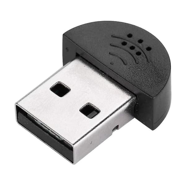 Mini USB-mikrofon til bærbar/computer - Perfekt til Skype og stemmegenkendelse