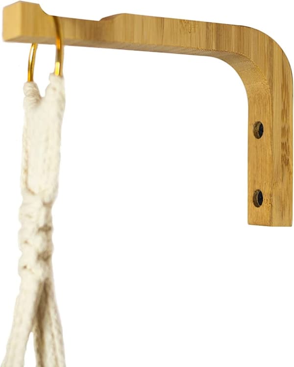 Veggkroker - Bambus 2-pakning Träd beige