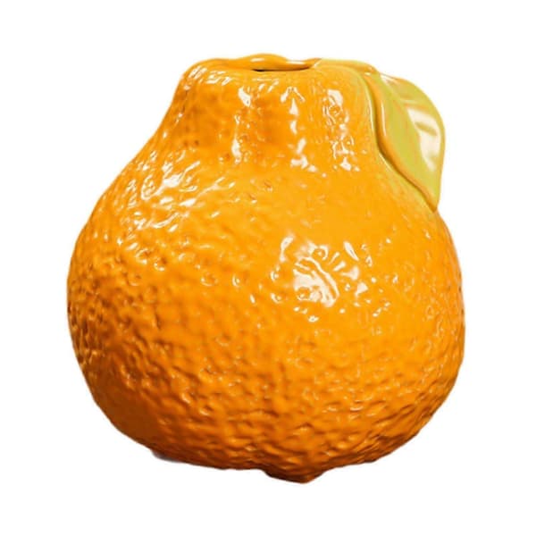 Fruit-shaped ceramic vase for plants and flowers, wedding table and home decor