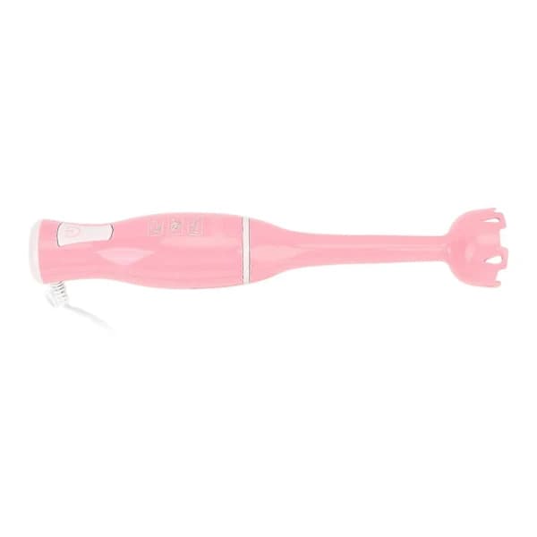 200W stavmikser med rustfritt stålblad for frukt, babymat og suppe, rosa, EU-plugg 220V