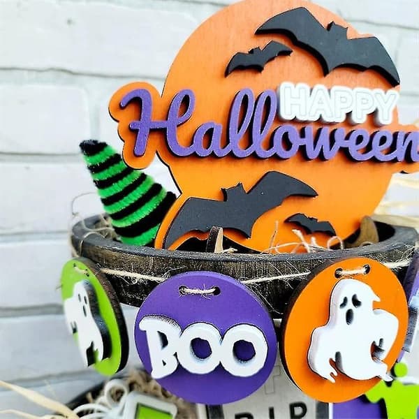 Halloween Dekorasjoner Hvite Spøkelser Ornament Gresskar Hjem Dekor Tilbehør