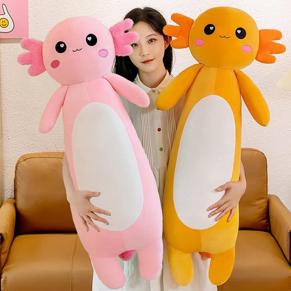 Axolotl Plys-kropspude Bamse Blød 70 cm Lyserød