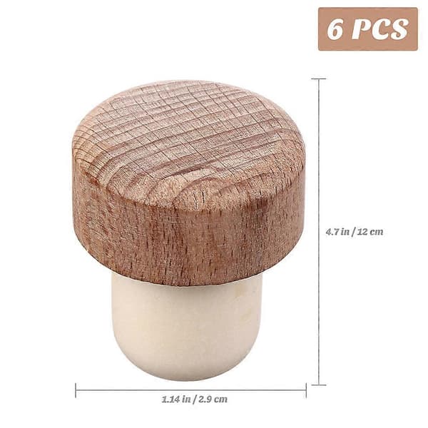 12 stk Tre Vinflaskepropper Tetningspropper Vinflaskepropper (Beige)