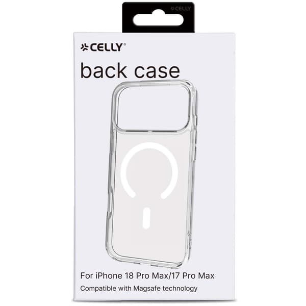 MagSafe-kompatibelt gjennomsiktig TPU-deksel for iPhone 18/17 Pro Max