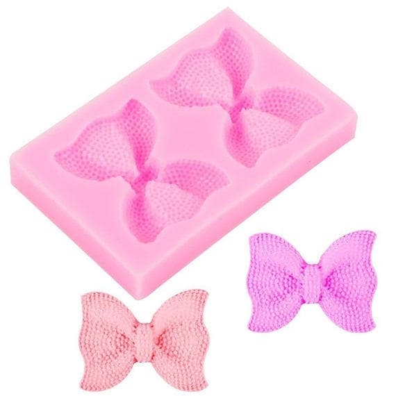 Suuret kuvioidut rusetit silikonimuotti multifärg multicolor