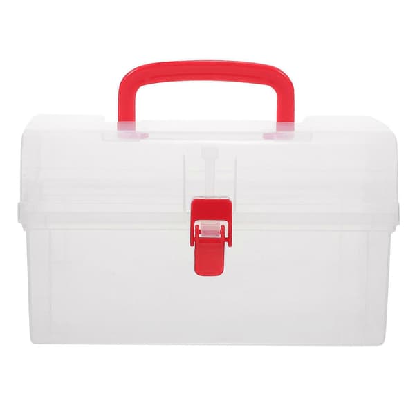 Transparent Cosmetic Storage Box Clear Handheld Box Cosmetic Container