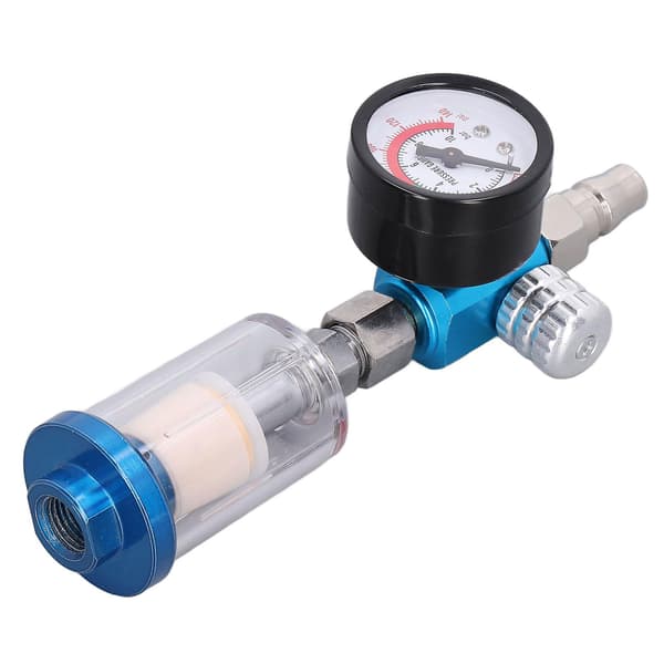 1/4 inch Pneumatic Tool Accessory for Paint Guns - Spray Gun Air Regulator Iron Plastic Brass