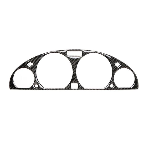 2X för 3 E46 M3 1998-2005 Glasfiber Inre Instrumentbräda Panel Dekorativa Ramdekaler Omslag Panel