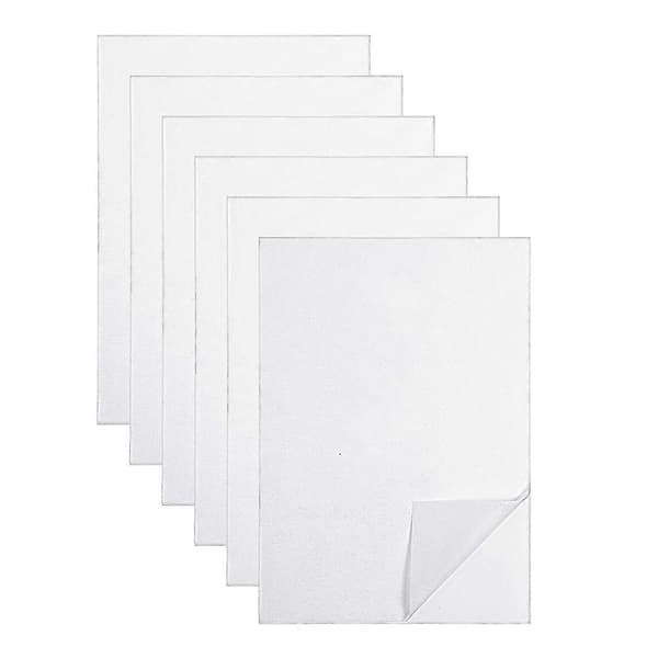 6 Sheets Sticky Water Soluble Embroidery Stabilizer, Dissolvable Print Paper for Printed Embroidery