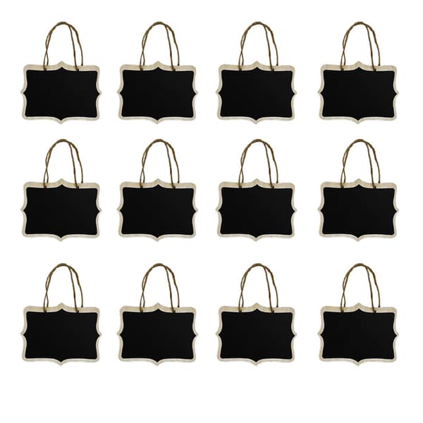 Small chalkboards in 12-pack with hanging string