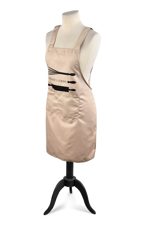 Polyesterkeittiöesiliina COOKINI MATHILDE BEIGE 70x74 cm Beige 1 kpl