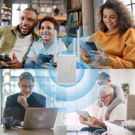 Udendørs WiFi Repeater, WLAN Signalforstærker, Extender, Engros, AC1200M, Dobbelt Frekvens