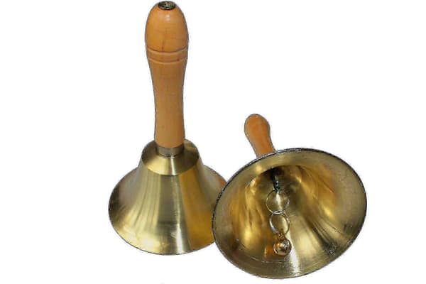 【LD】School Handbell with Wooden Handle - Last Order Bells Compatible with Adults