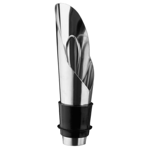 Elegant vinholder med drypstop - spildfri og luftende! Silver silver