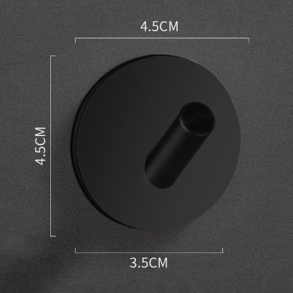 2-delt selvklæbende vægkroge til køkkenhåndklæder og badeværelse, 304 rustfrit stål