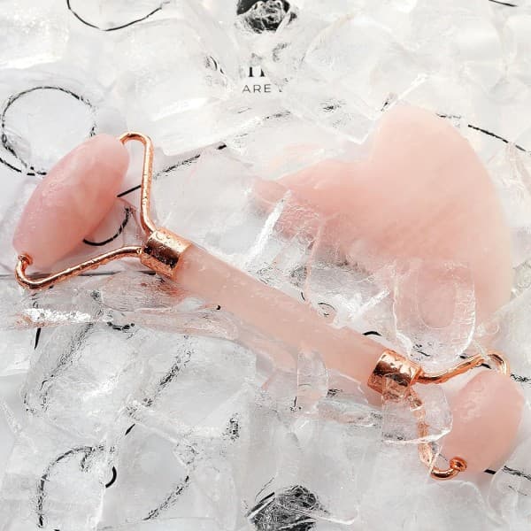Gua Sha Jade Roller, Ansikts-Gua Sha, Ansiktsroller Skönhetsverktyg för Hudvård, Ansikte, Ögon, Nackmassagekit