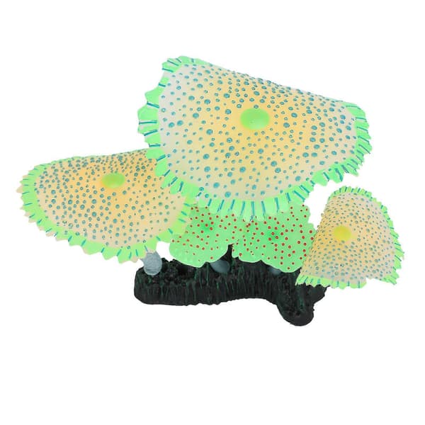 Green Artificial Silicone Coral Plants for Aquarium Decoration