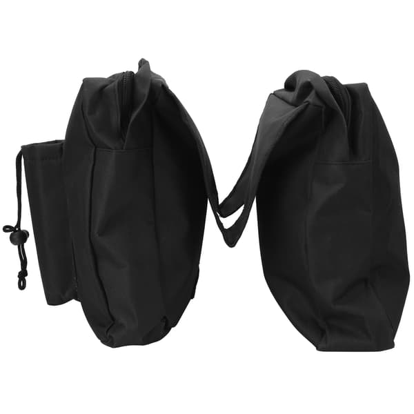 Polyester Black Motorcycle ATV Hanging Bag Beach Buggy Snowmobile Front Saddle Storage Pocket