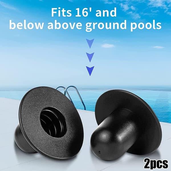 Sæt med 2 vægstik til Intex & Bestway pools Kompatibel med Intex pool