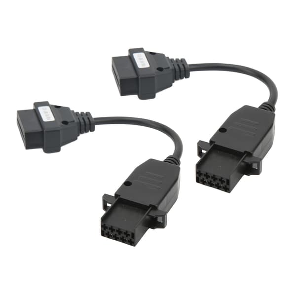 2 stk OBD2 Diagnostikkabel 8-pin til 16-pin Fleksibel Kompakt Let Bærbar Erstatning til Lastbiler