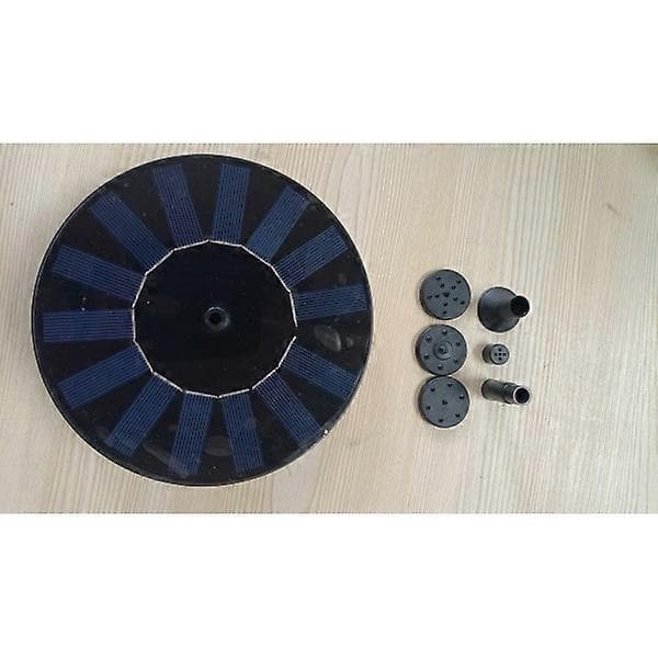 Vandfontæne soldrevet 16 cm Sort
