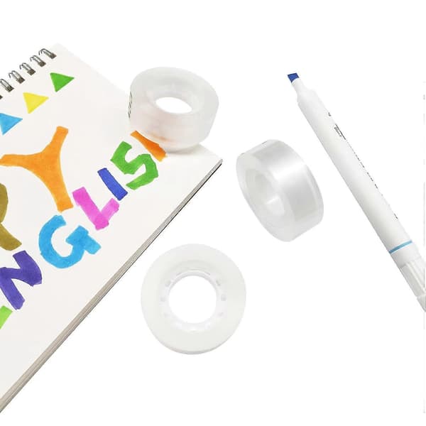 Transparent Klar Tape Refill, Robust og til Kontor- og Skolebrug