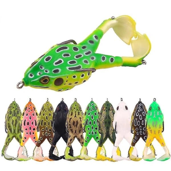 Roterende Dobbelbent Thunderfrog 9cm/13,7g Flytende Utendørsfiske Biomimetisk Agn