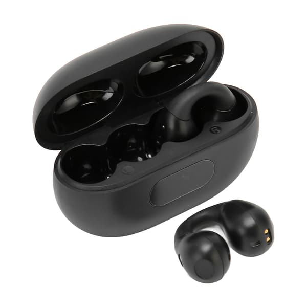 Åbne Øre Bluetooth Hovedtelefoner Knogleledning Stereo Støjreducerende Touch Control Clip On Trådløse Hovedtelefoner Sort