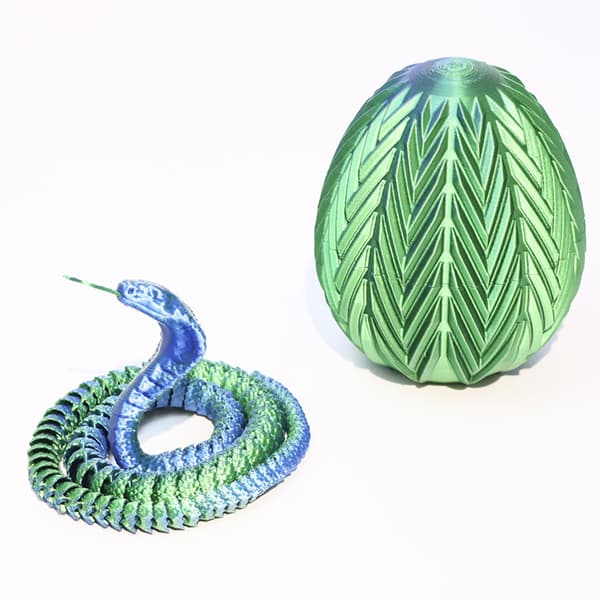 3D-Printed Snake in Egg Snake Scaly Egg Toy Creative Gifts