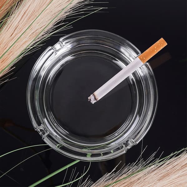 Glass Ashtray, Round, 10 cm