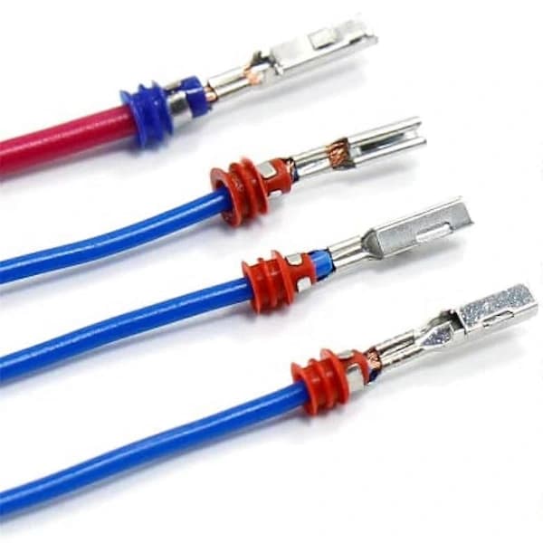 600 stk. elektriske terminalstik til bil 1,8/2,2/2,8 mm uisoleret ledningsstift-fjernelsessæt