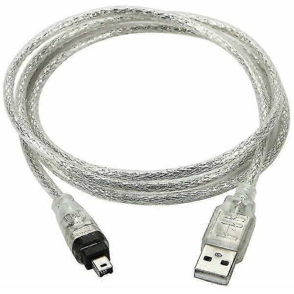 USB Hane till Firewire IEEE 1394 4-Pin Hane Ilink Adapterkabel För Sony Dcr-trv75e Dv