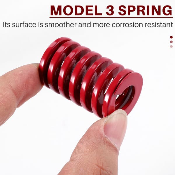 2 stk. 25 mm OD 40 mm lengde kompresjonsformstøpefjærer for modell 3 bagasjerom, middels belastning