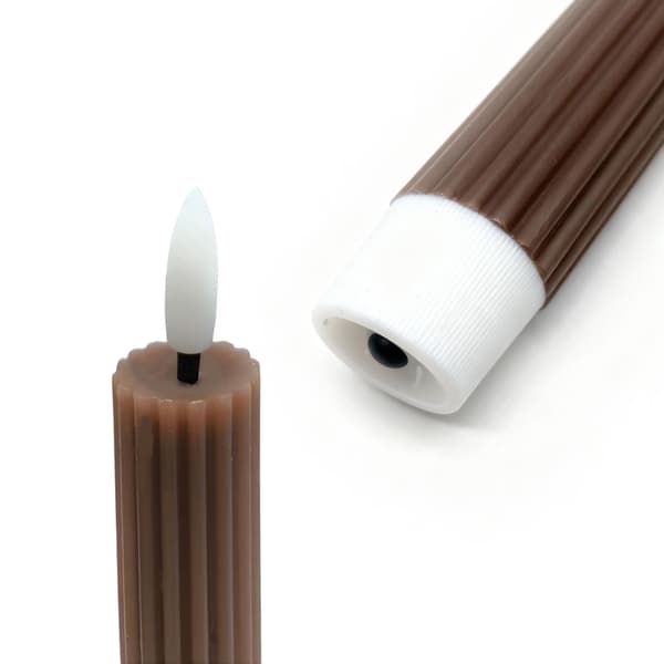 LED-kynttilät, aitoa vahaa, 2 kpl:n setti, ajastintoiminto 180