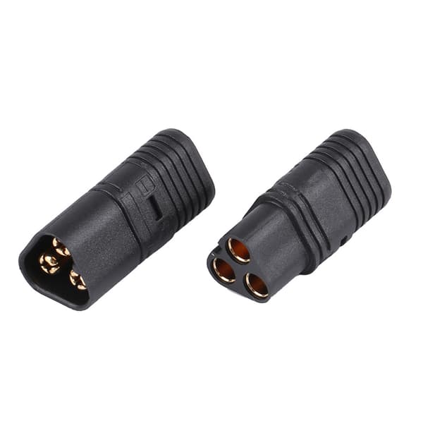 MT60 Stik Tre Hullers Stik Sort Han & Hun ESC til Motor Del RC Tilbehørsdel