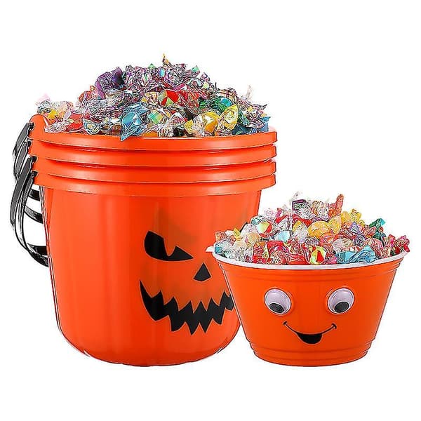 1 sett Halloween gresskarbøttesett for Halloween-dekorasjoner