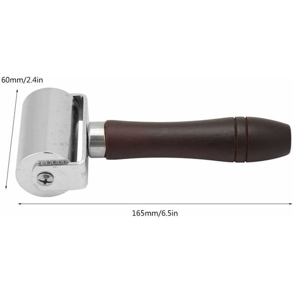 AIDUCHO Leather Edge Roller, Laminating Tool Leather Glue Laminating Roller for DIY Leather Craft for Leather Smoothing (60mm)