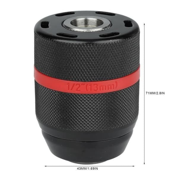 Borepatron - Selvspændende - 1/2-20UNF - 2 til 13 mm - 43 mm Diameter