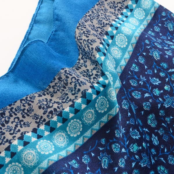 Boho Skjerf Dame Lett Vekt Blomstertrykk Skjerf Mote