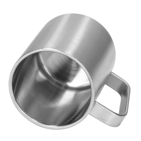 Stainless Steel Mug, 300ml Capacity, Double Layer, Ergonomic Design, Textured with Handle, Coffee Mug 0.2 0.2