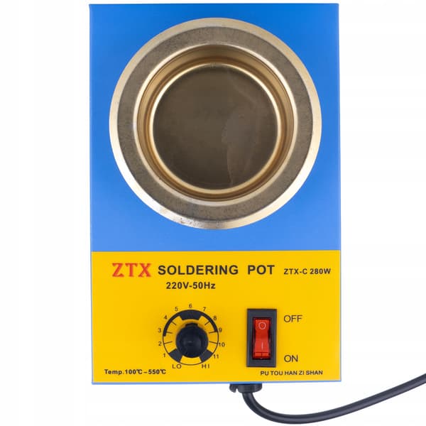 Solder Pot 31-C 280W with Heating Element – 80mm Container | 100-550°C | Replacement Part for 31C